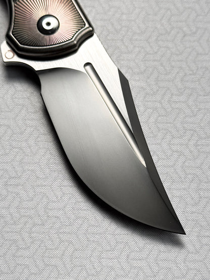 Eclipse Folding Knife｜Titanium Integral Handle｜M390 Blade｜Custom Handmade EDC