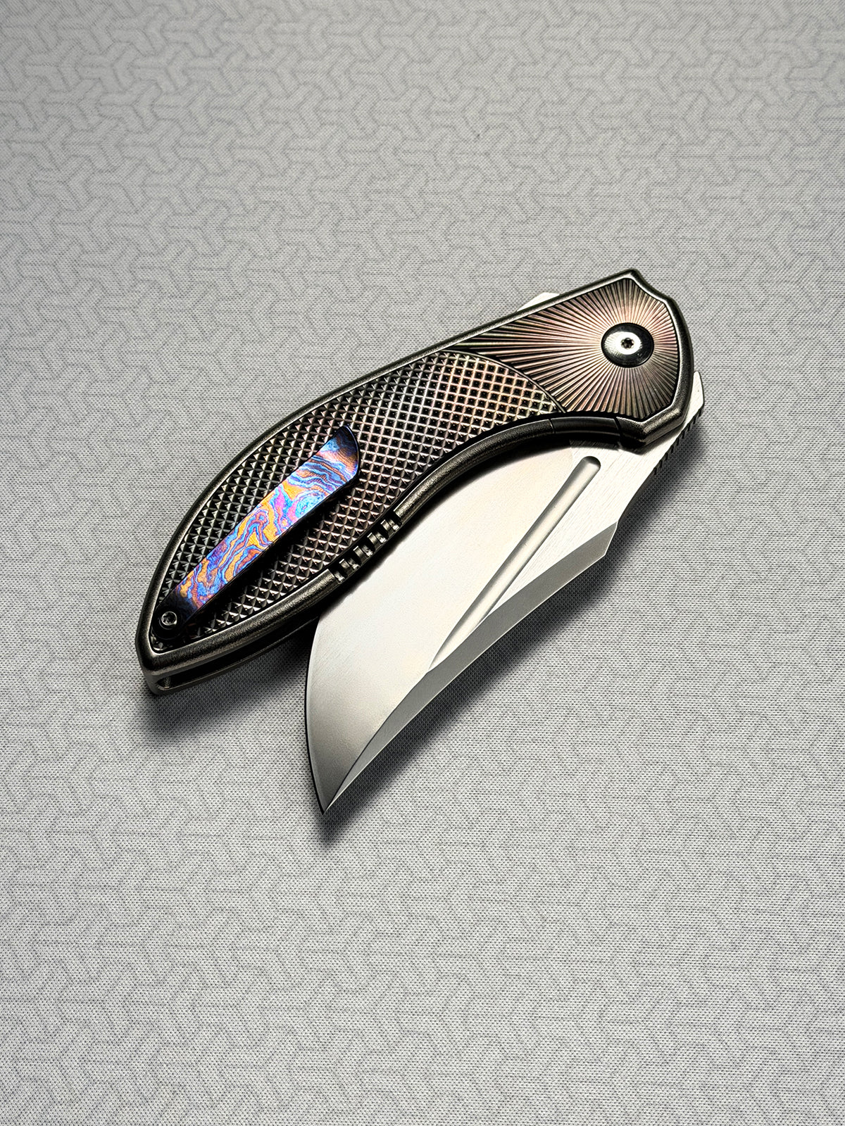 Eclipse Folding Knife｜Titanium Integral Handle｜M390 Blade｜Custom Handmade EDC