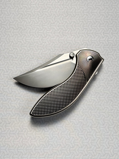 【Eclipse】Titanium Custom Folding Knife｜M390 Blade｜High-End Handmade EDC
