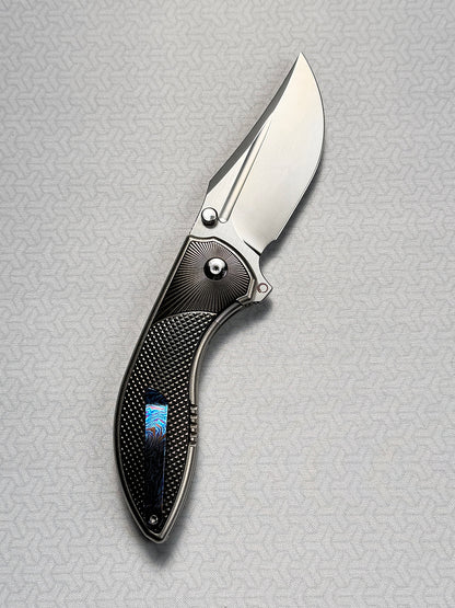 【Eclipse】Titanium Custom Folding Knife｜M390 Blade｜High-End Handmade EDC