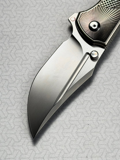 【Eclipse】Titanium Custom Folding Knife｜M390 Blade｜High-End Handmade EDC