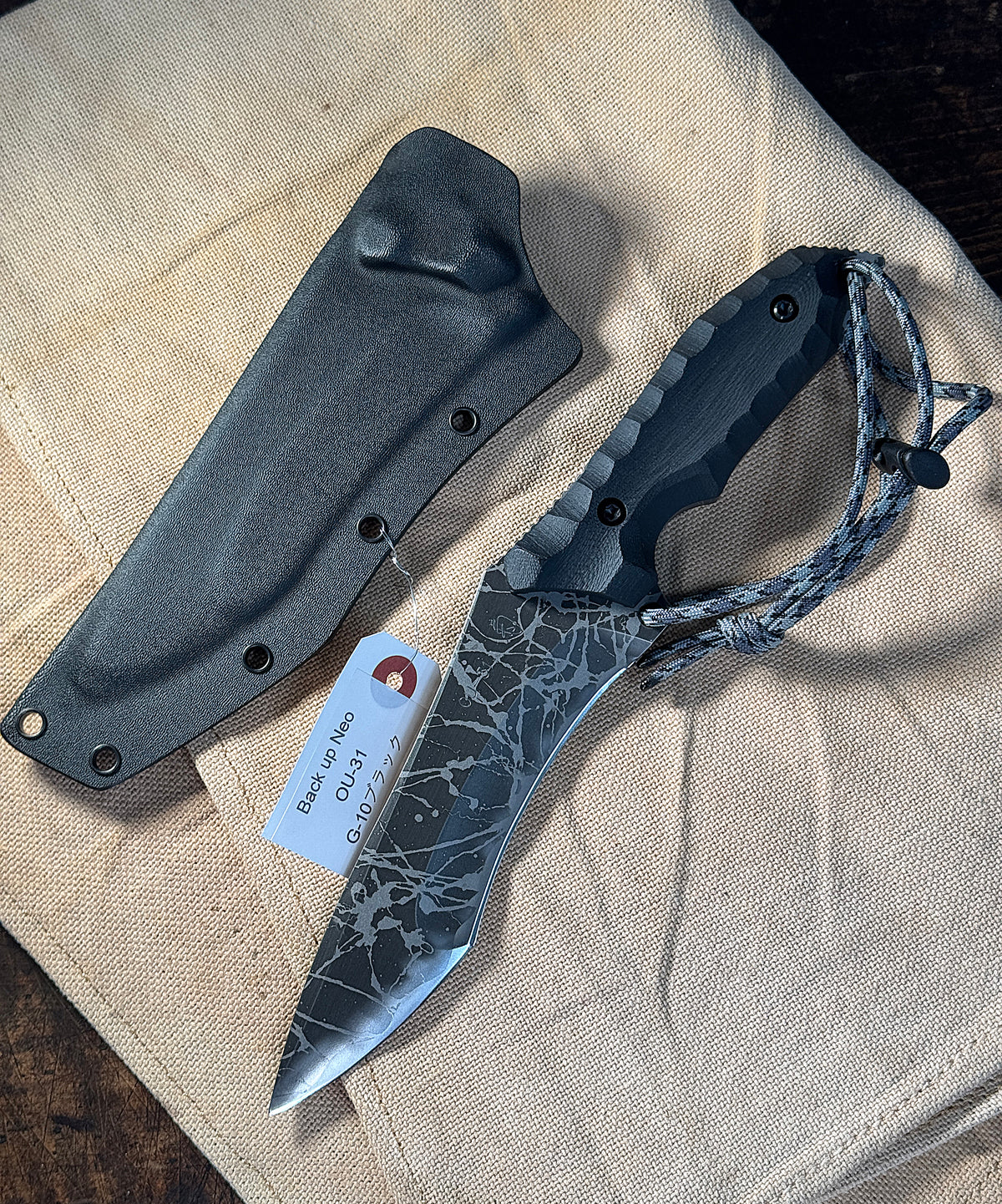Back up Neo | OU-31 + G-10 Black by 松田菊男 Kikuknives – 三泉商店