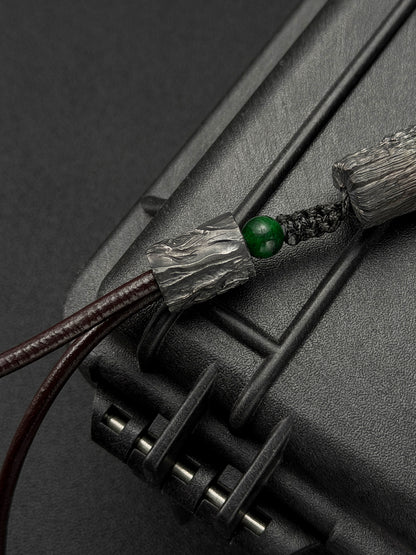 One-Off Tang Zuo Hidden Viper Hand-Carved Titanium EDC Tactical Baton