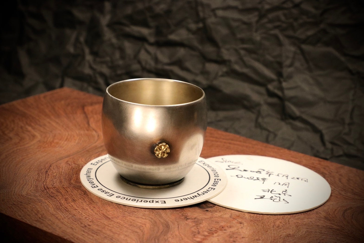 Soumi Koufu - Wang Han Handcrafted ONE-OFF Silver Gold-Inlaid Tea Cup