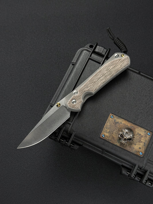 Chris Reeve Knives Large Sebenza 31 Natural Micarta Inlays CPM-MagnaCut – Rare 2023 Piece