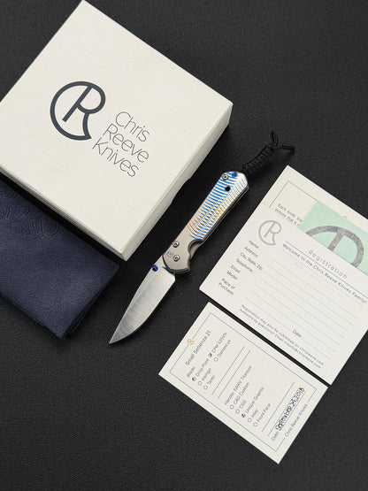 Chris Reeve Knives Small Sebenza 21 Graphic Model CPM S35VN Rare Discontinued 2018 Model