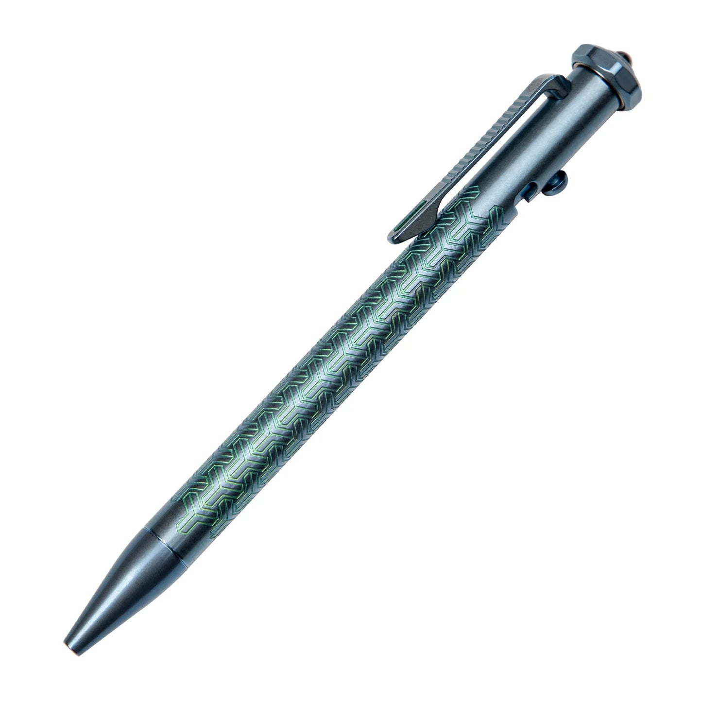 TACRAY Titanium Bolt Action Pen sunizumi Interlock pattern