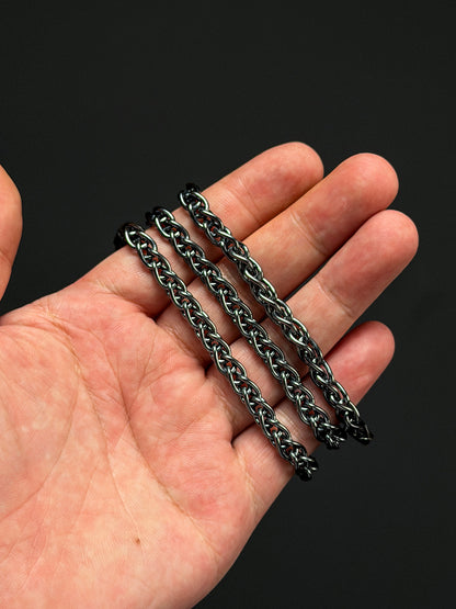New Steel Flame 925 Silver Dragon Bone Chain
