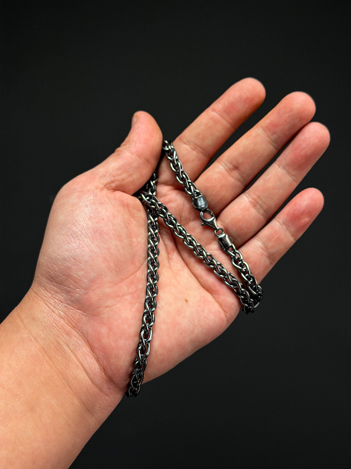 New Steel Flame 925 Silver Dragon Bone Chain