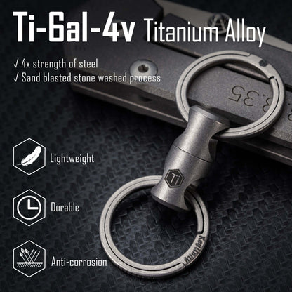 KeyUnity TITANIUM ALLOY KEYCHAIN KEY RING CONNECTOR