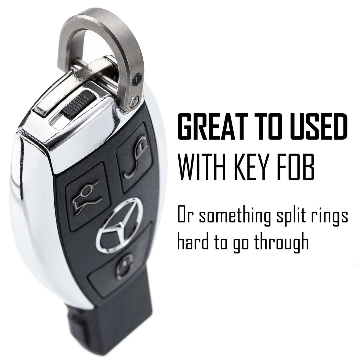 KeyUnity KA17 TITANIUM D SHAPED KEY RING