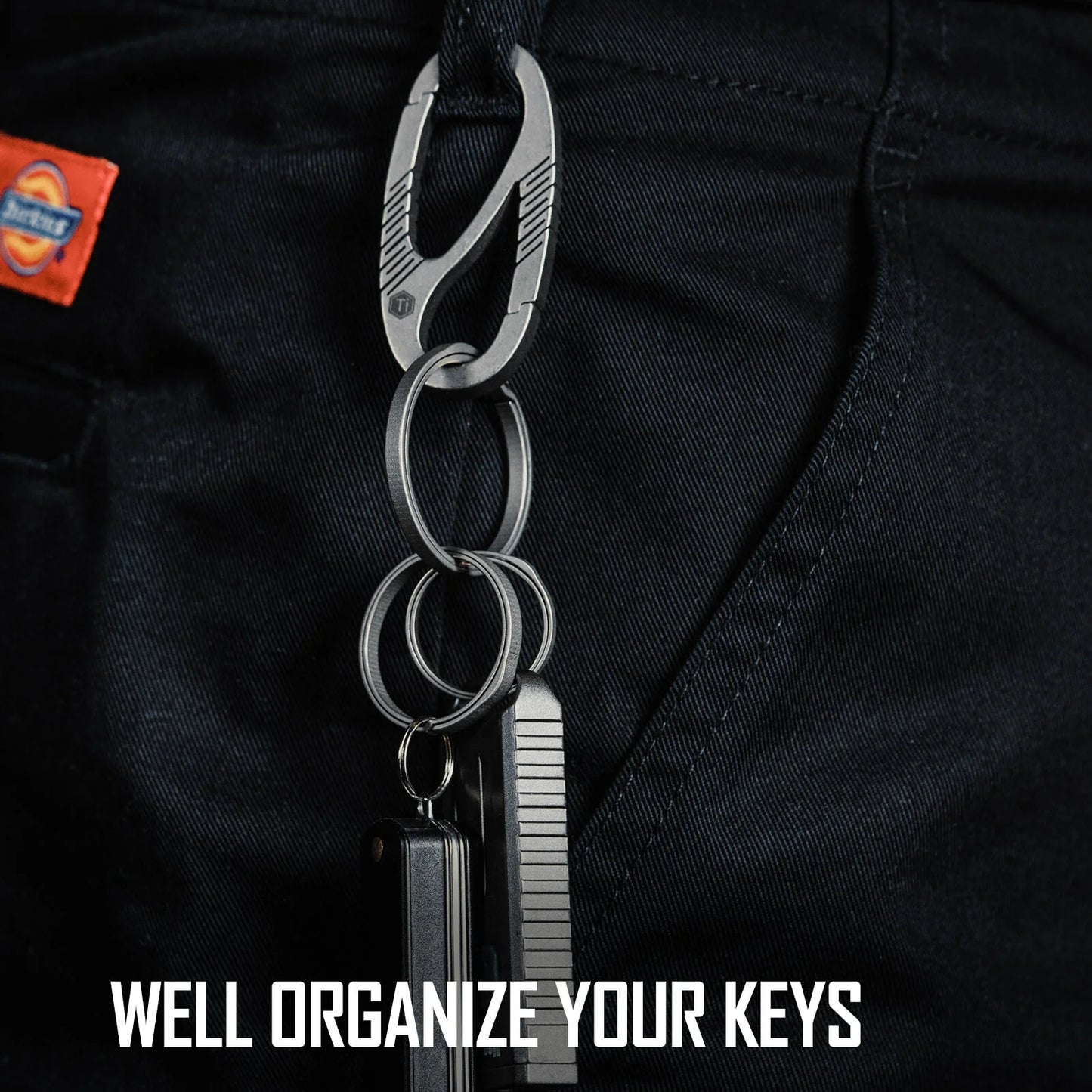 KeyUnity TITANIUM ALLOY KEY RING SET