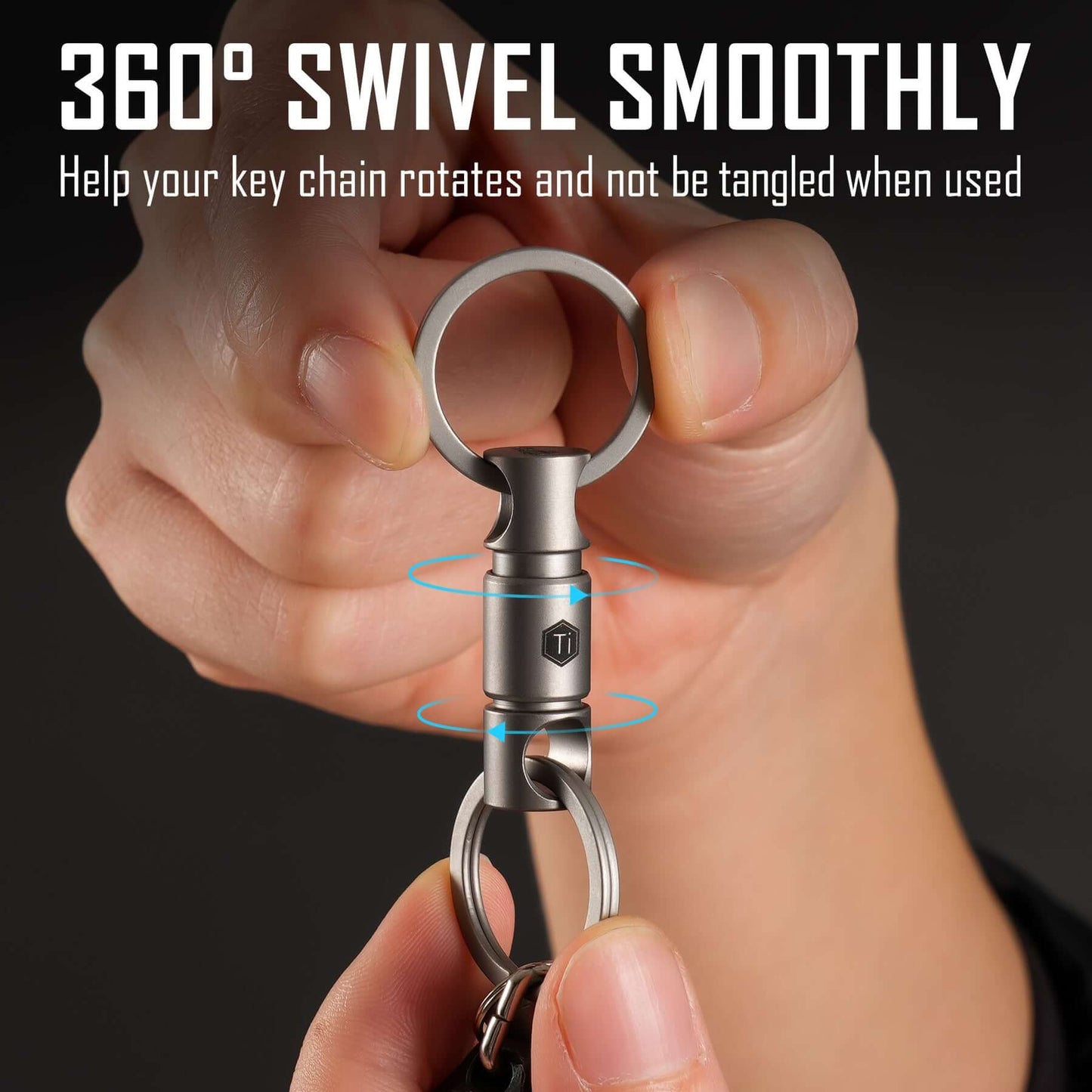 KeyUnity TITANIUM ALLOY KEYCHAIN KEY RING CONNECTOR