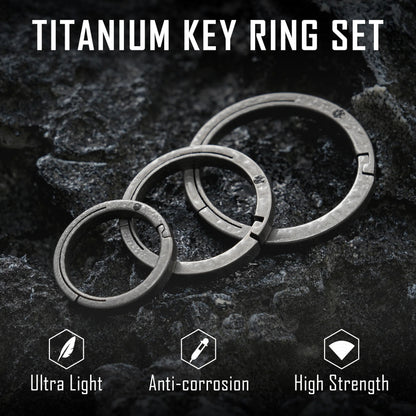 KeyUnity TITANIUM SIDE PUSHING KEY RING