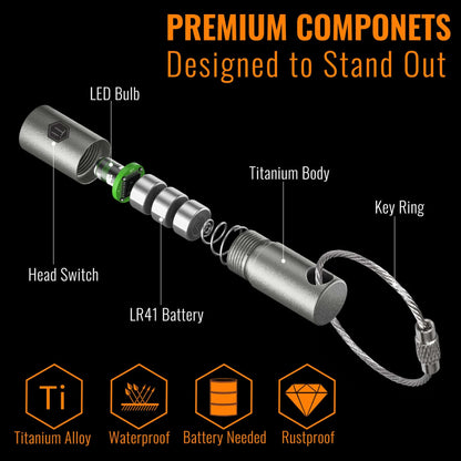 KeyUnity KF00 Titanium alloy mini flashlight