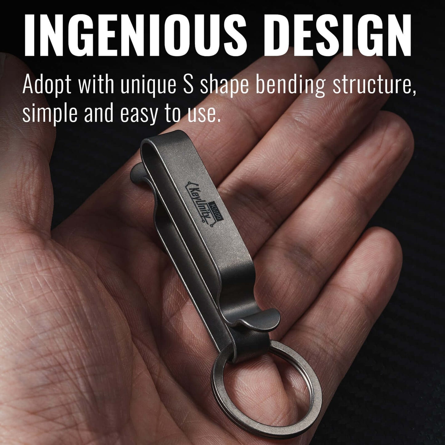 KeyUnity KM00 Titanium alloy keychain belt clip