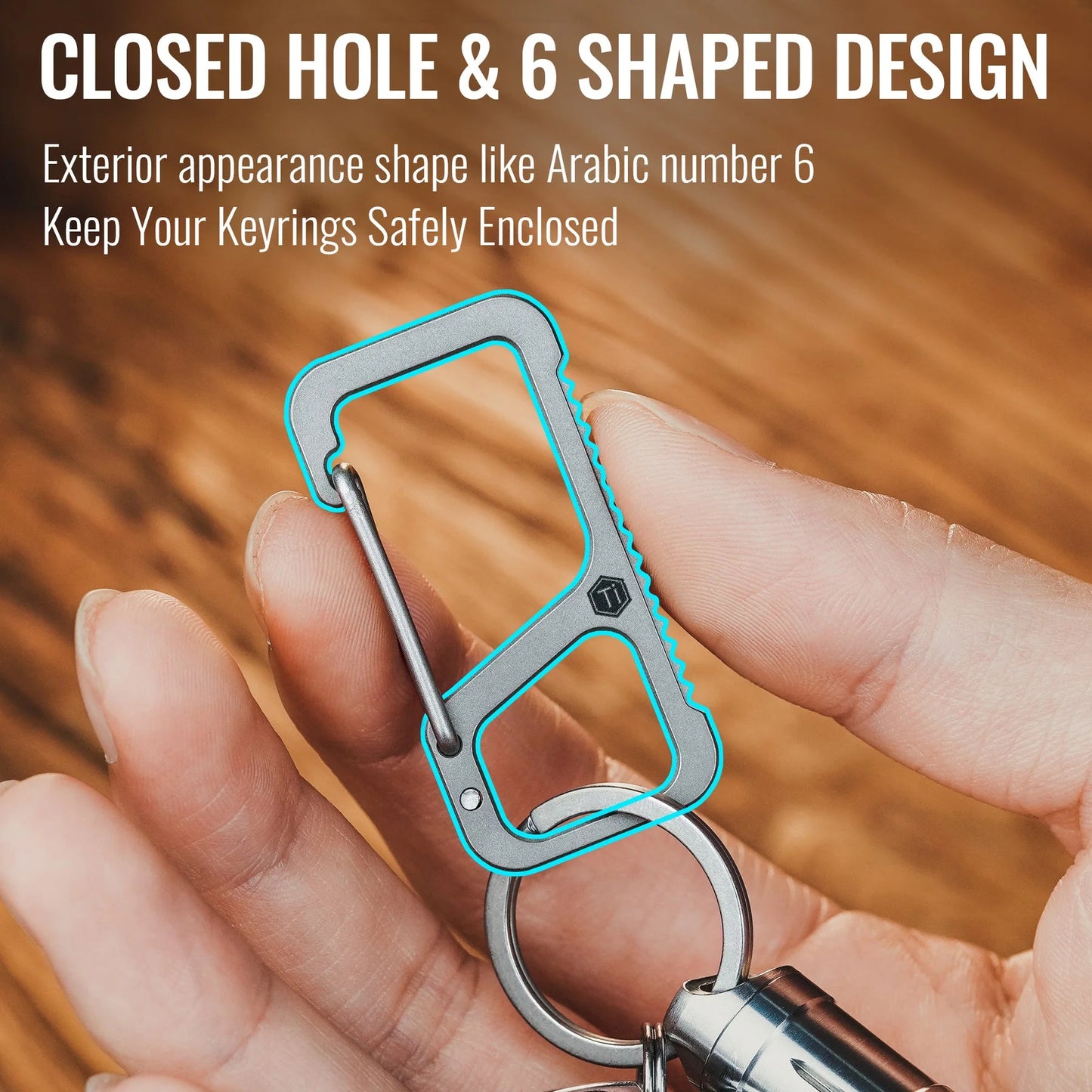 KeyUnity KM06 ANTI LOST TITANIUM CARABINER