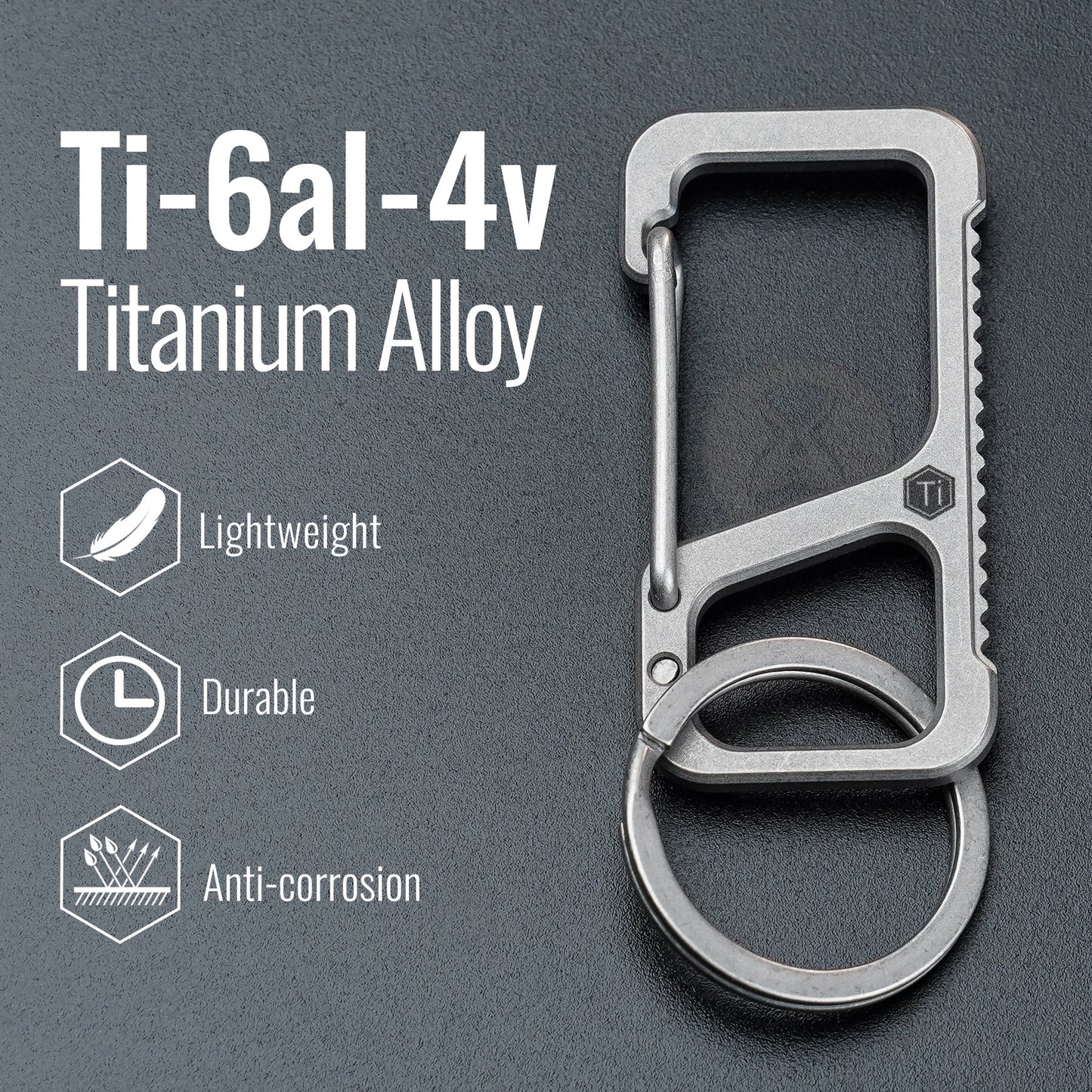 KeyUnity KM06 ANTI LOST TITANIUM CARABINER