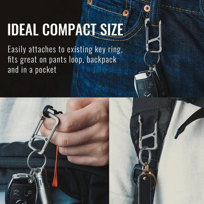 KeyUnity KM06 ANTI LOST TITANIUM CARABINER