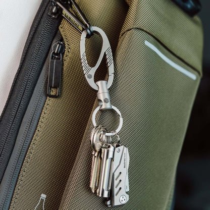 KeyUnity KM09 TITANIUM DOUAL GATE KEYCHAIN/CONNECTOR