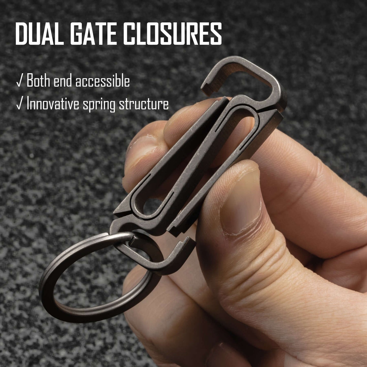 KeyUnity KM11 TITANIUM ALLOY KEYCHAIN CLIP