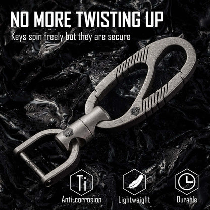 KeyUnity KM12 TITANIUM DOUAL GATE KEYCHAIN