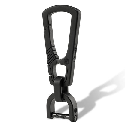 KeyUnity KM16 TITANIUM EDC CARABINER KEYCHAIN CLIP WITH D RING