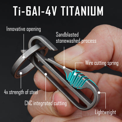 KeyUnity KM20 TITANIUM ALLOY KEYCHAIN CLIP