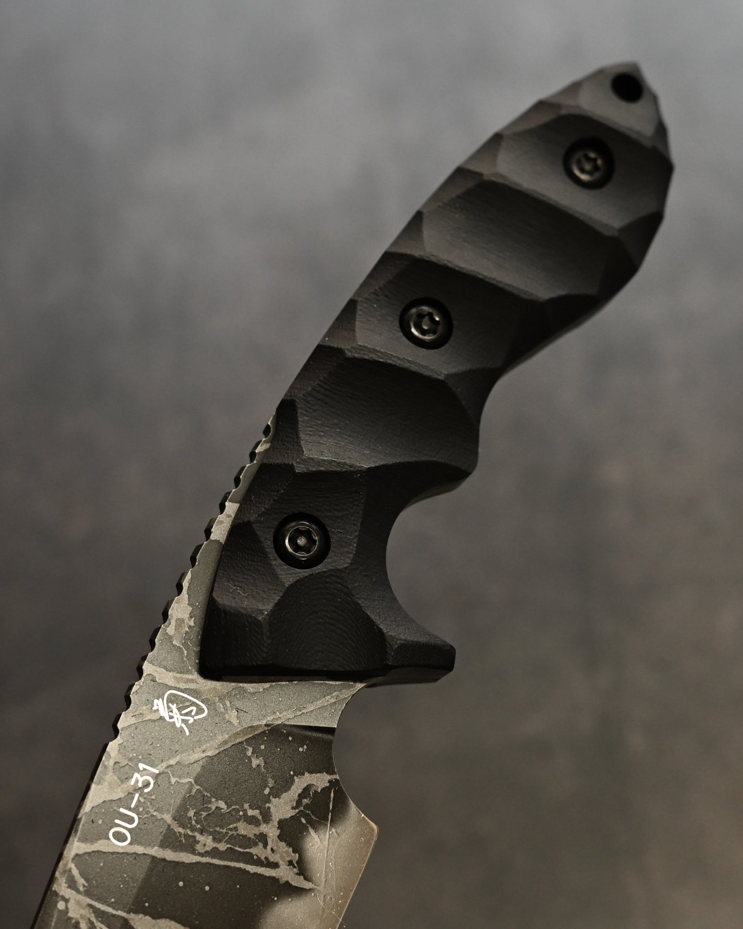 Kiku Knives Kikuo Matsuda Hashinaukamuy OU-31 Steel Black G10 Custom Knife