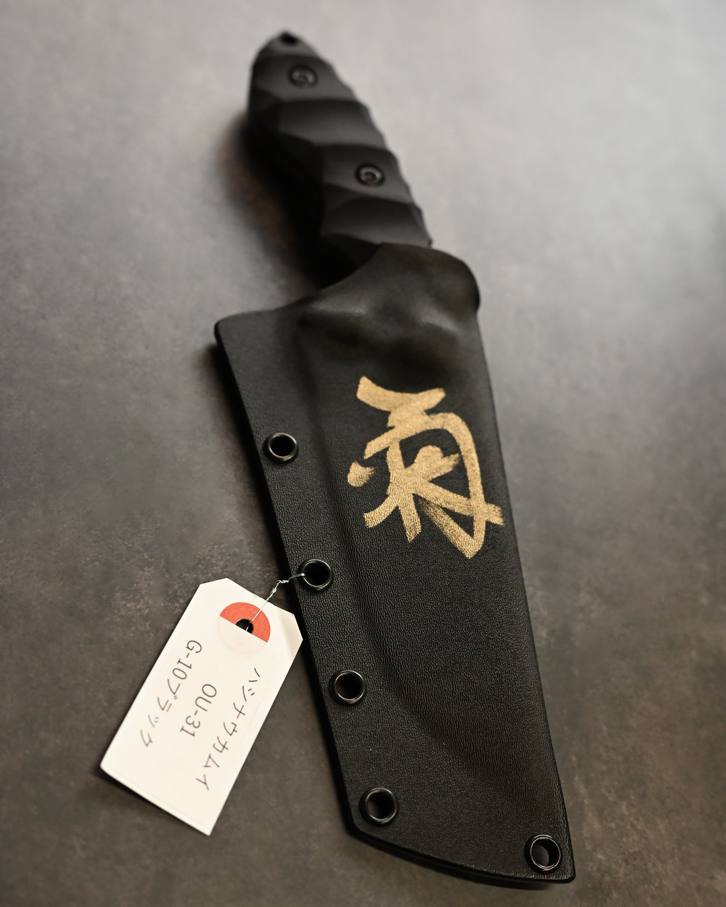 Kiku Knives Kikuo Matsuda Hashinaukamuy OU-31 Steel Black G10 Custom Knife