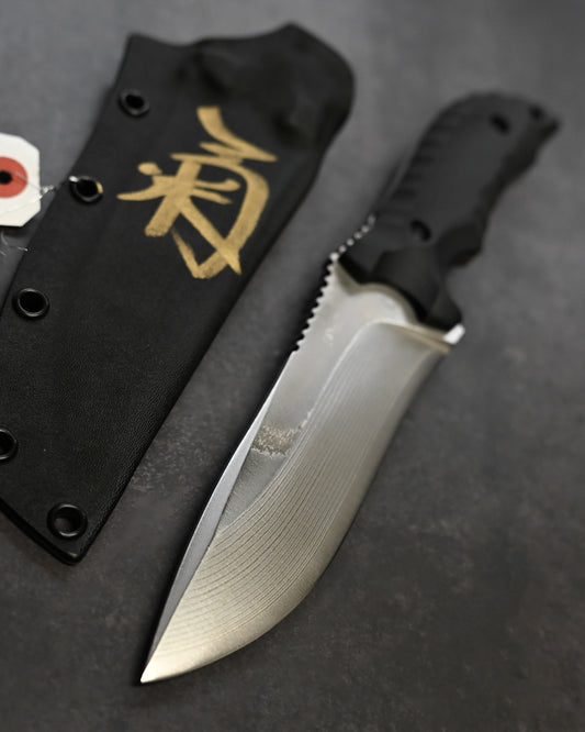 Kiku Knives Kikuo Matsuda Monsoon SPG-2 Steel Black G10 Custom Knife