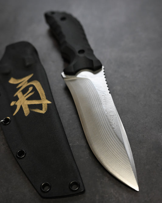 Kiku Knives Kikuo Matsuda Monsoon SPG-2 Steel Black G10 Custom Knife