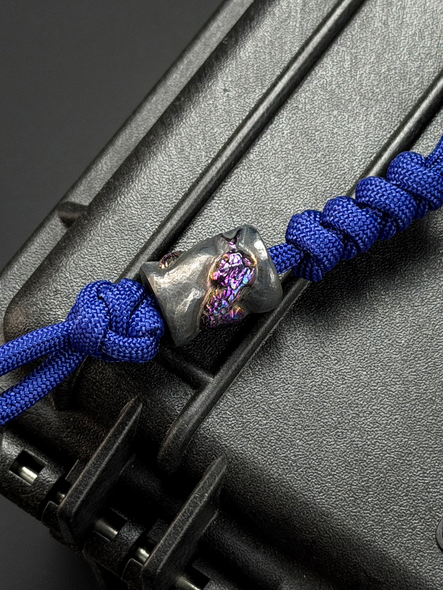 Tang One-Off Custom Serpent Spine Hand-Carved Titanium EDC Baton