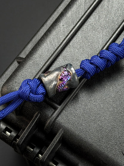 Tang One-Off Custom Serpent Spine Hand-Carved Titanium EDC Baton
