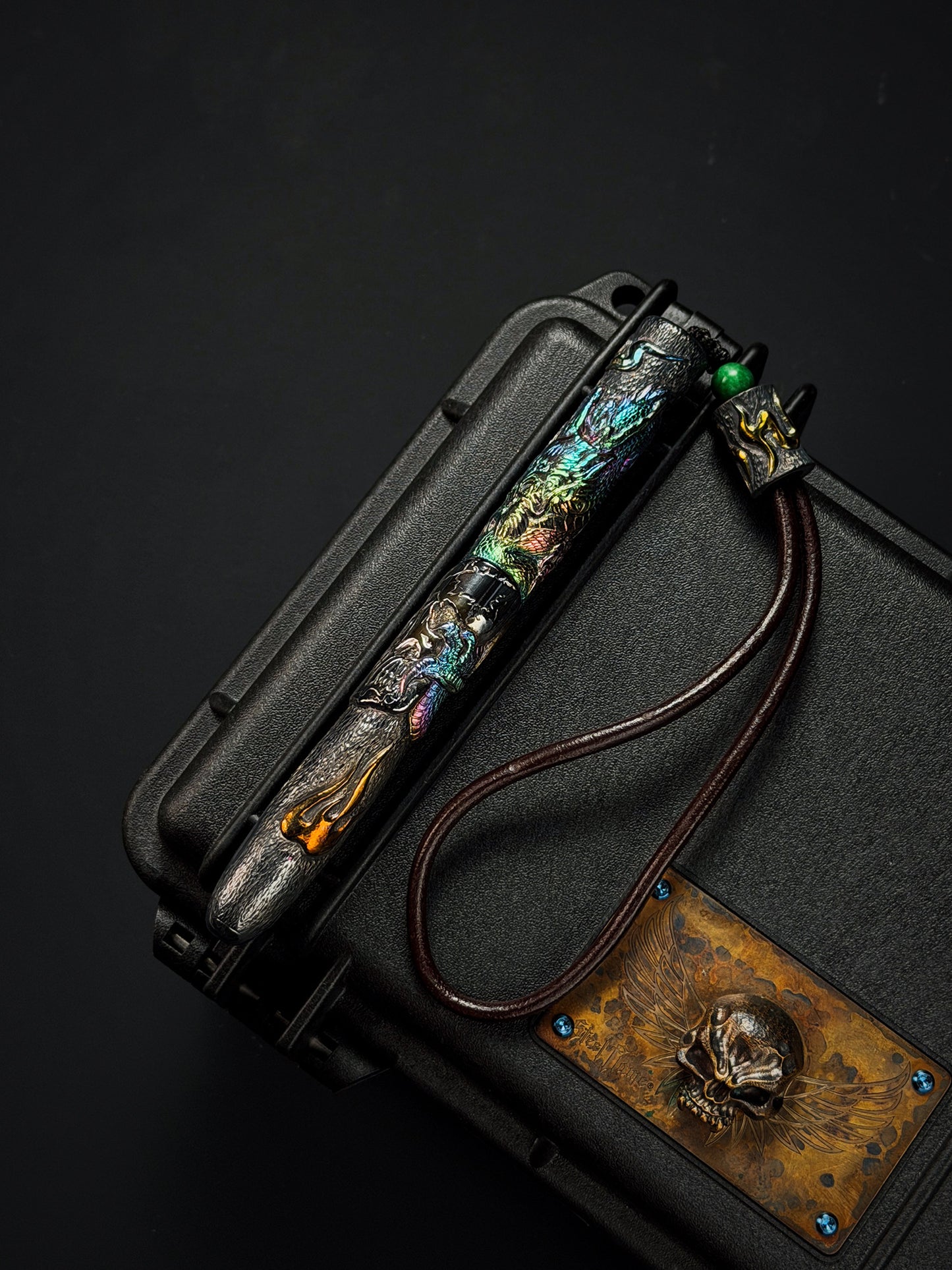 TIDAL REAPER  Hand-Carved Titanium Tactical Baton