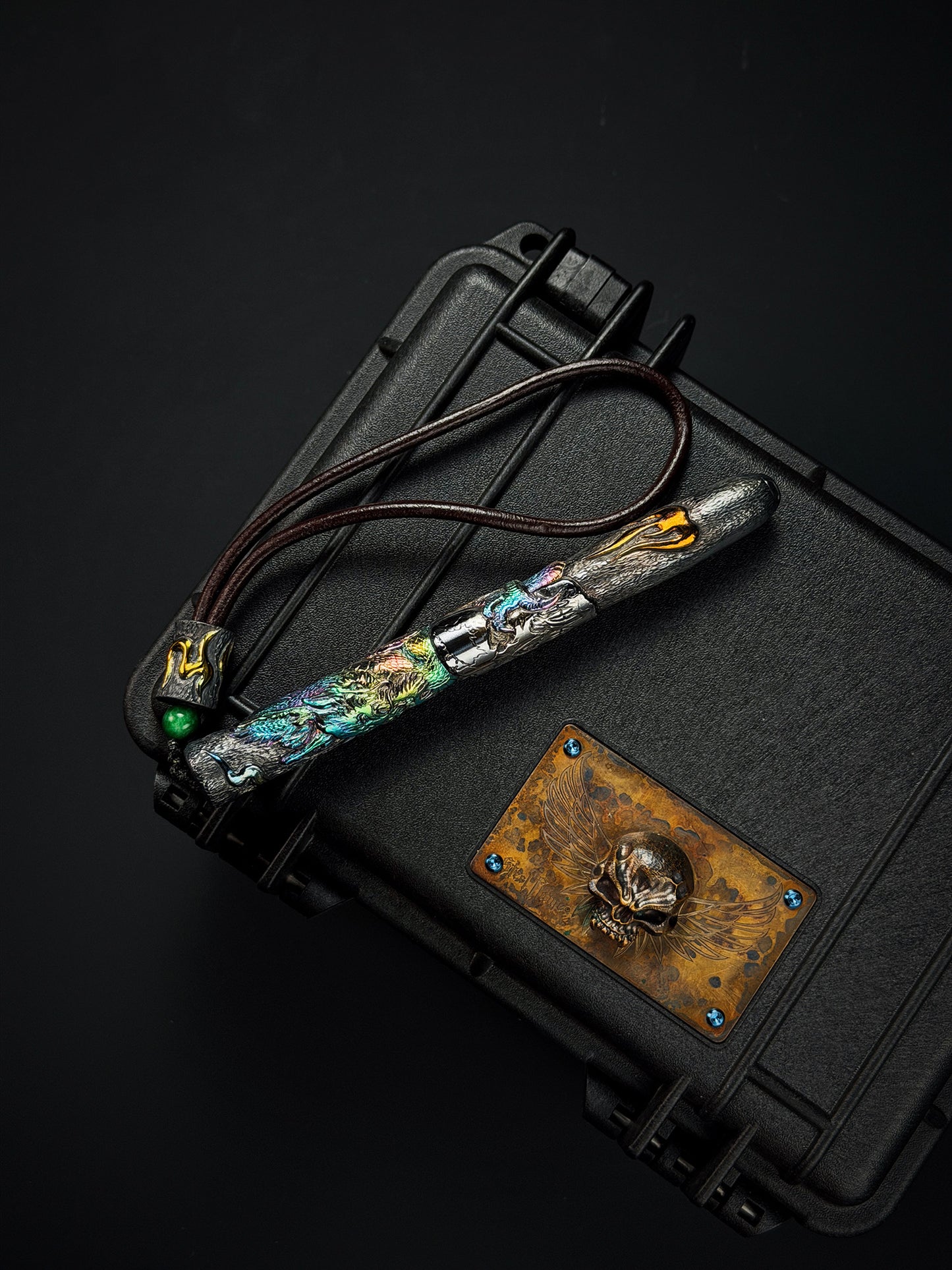 TIDAL REAPER  Hand-Carved Titanium Tactical Baton