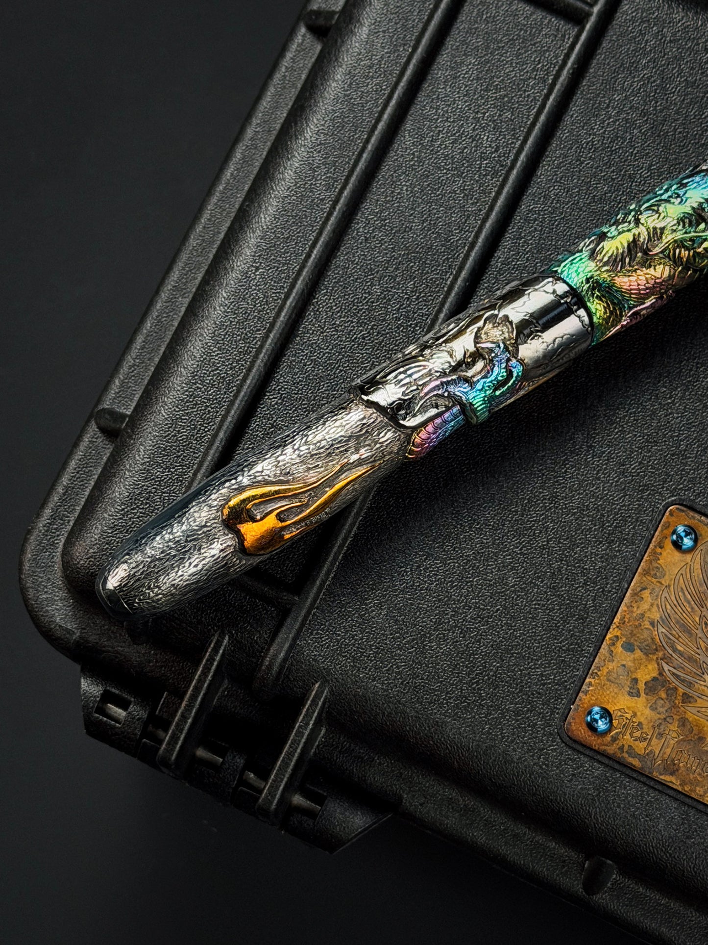 TIDAL REAPER  Hand-Carved Titanium Tactical Baton
