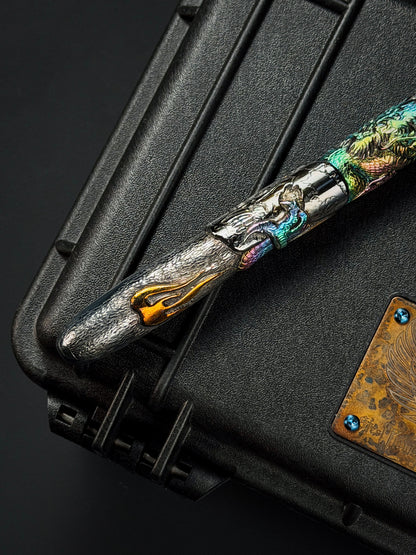 TIDAL REAPER  Hand-Carved Titanium Tactical Baton