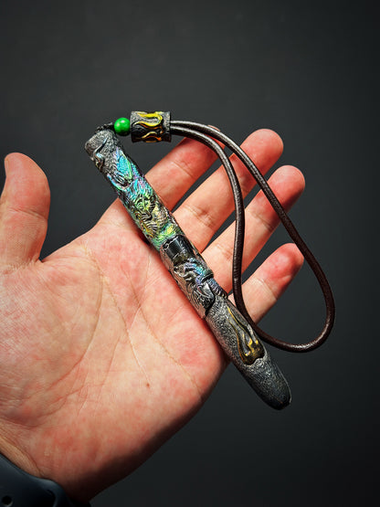 TIDAL REAPER  Hand-Carved Titanium Tactical Baton