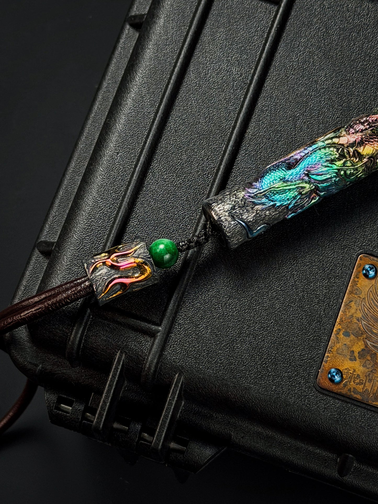 TIDAL REAPER  Hand-Carved Titanium Tactical Baton