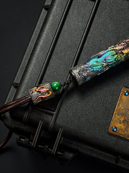 TIDAL REAPER  Hand-Carved Titanium Tactical Baton