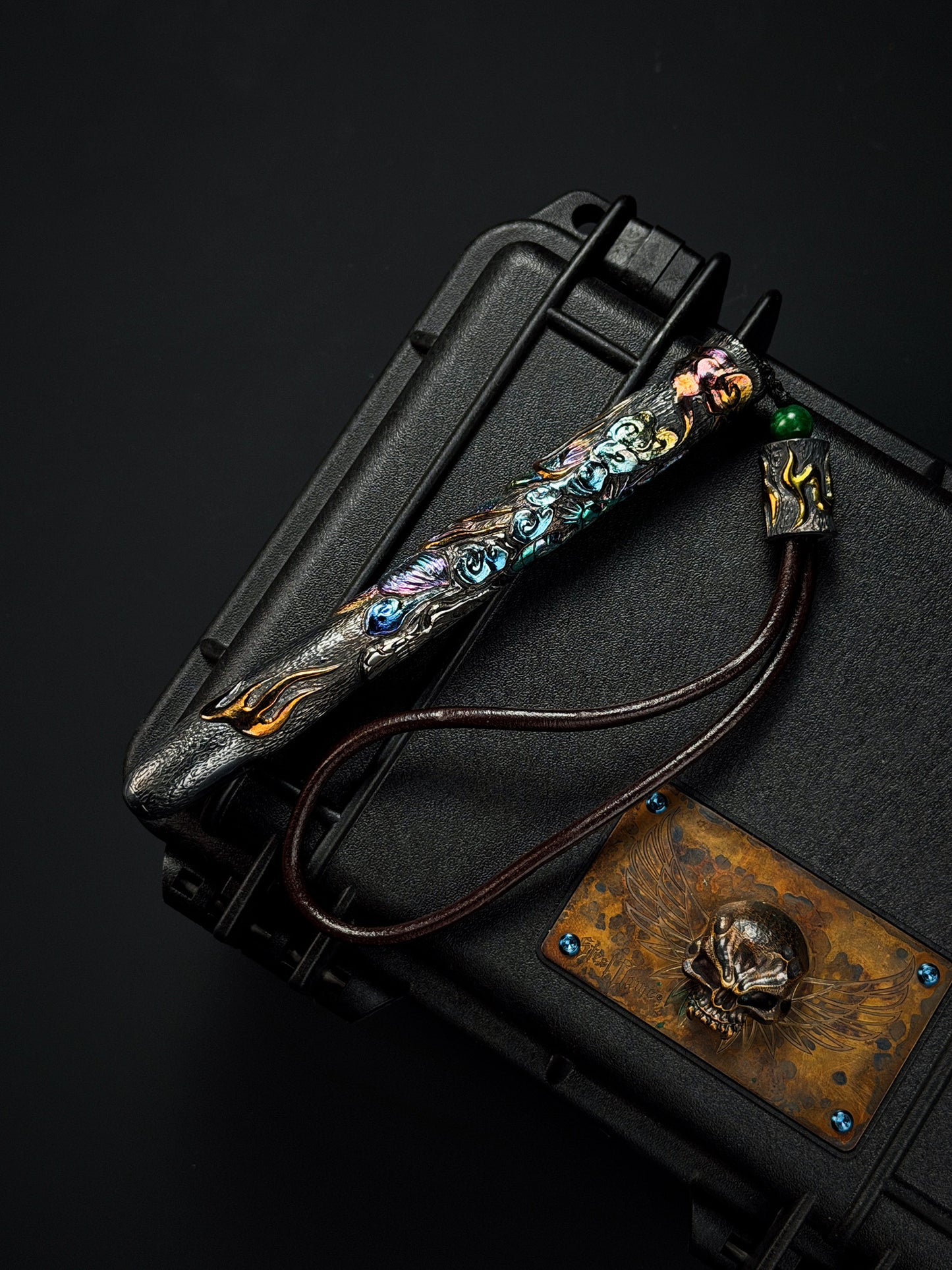 TIDAL REAPER  Hand-Carved Titanium Tactical Baton