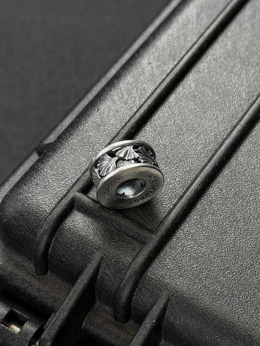 ATSUKOUBO Openwork Ginkgo Leaf   Silver EDC Bead – Made in USA