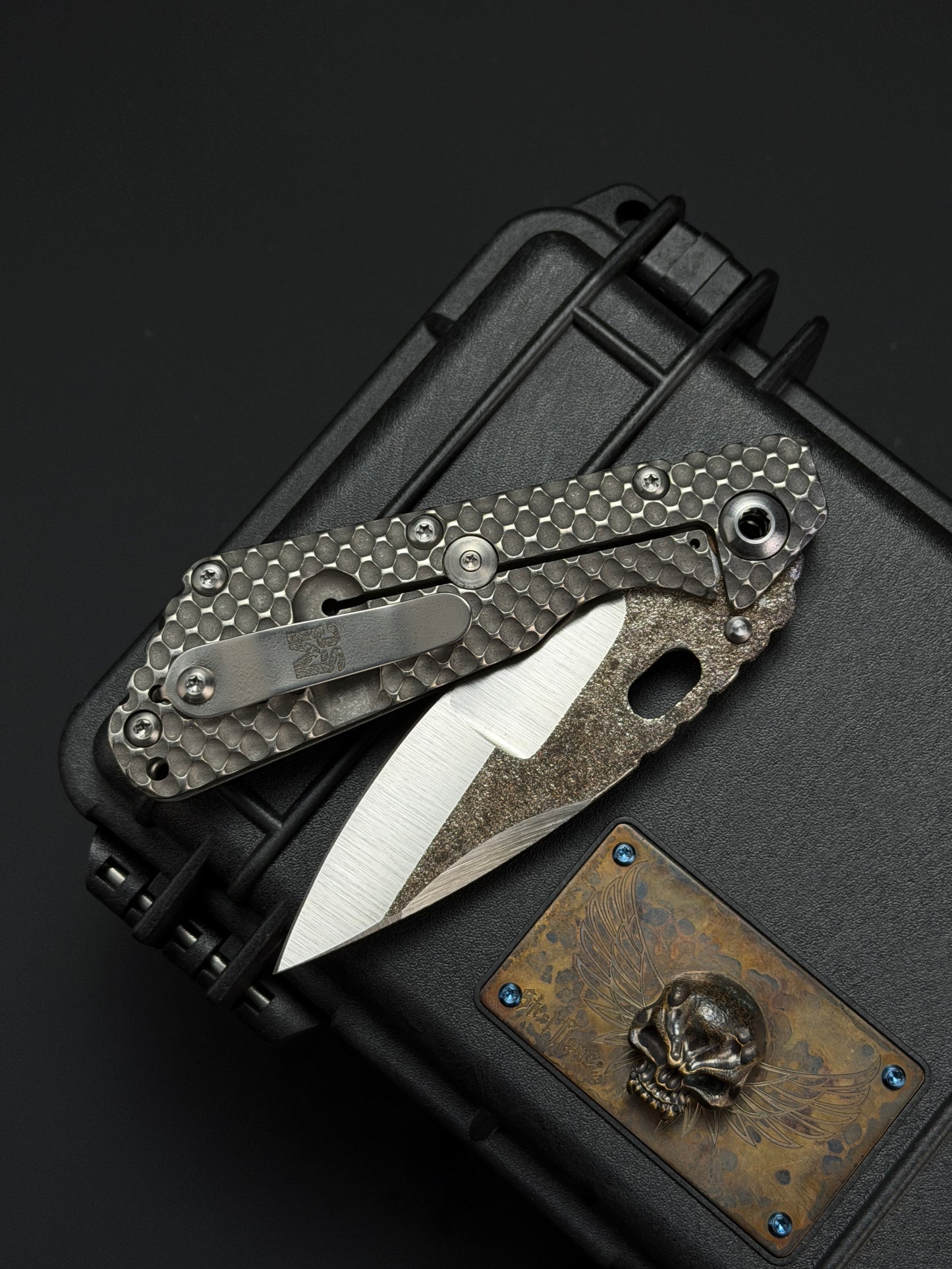 Strider Knives MSC Mike ハンドメイド SMF チタン合金 クレーター仕上げ