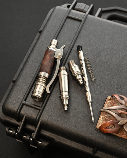 中山英俊 2WAY メカニカル カスタム EDC ボールペン｜SUS303 × ウッド