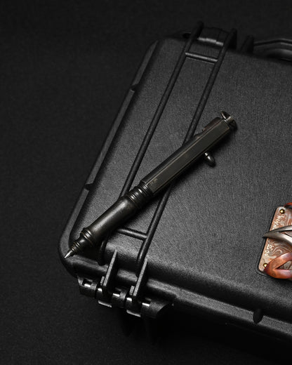 Hidetoshi Nakayama Classic Mechanical Ballpoint Pen – Stainless Steel Sterling Silver Skull