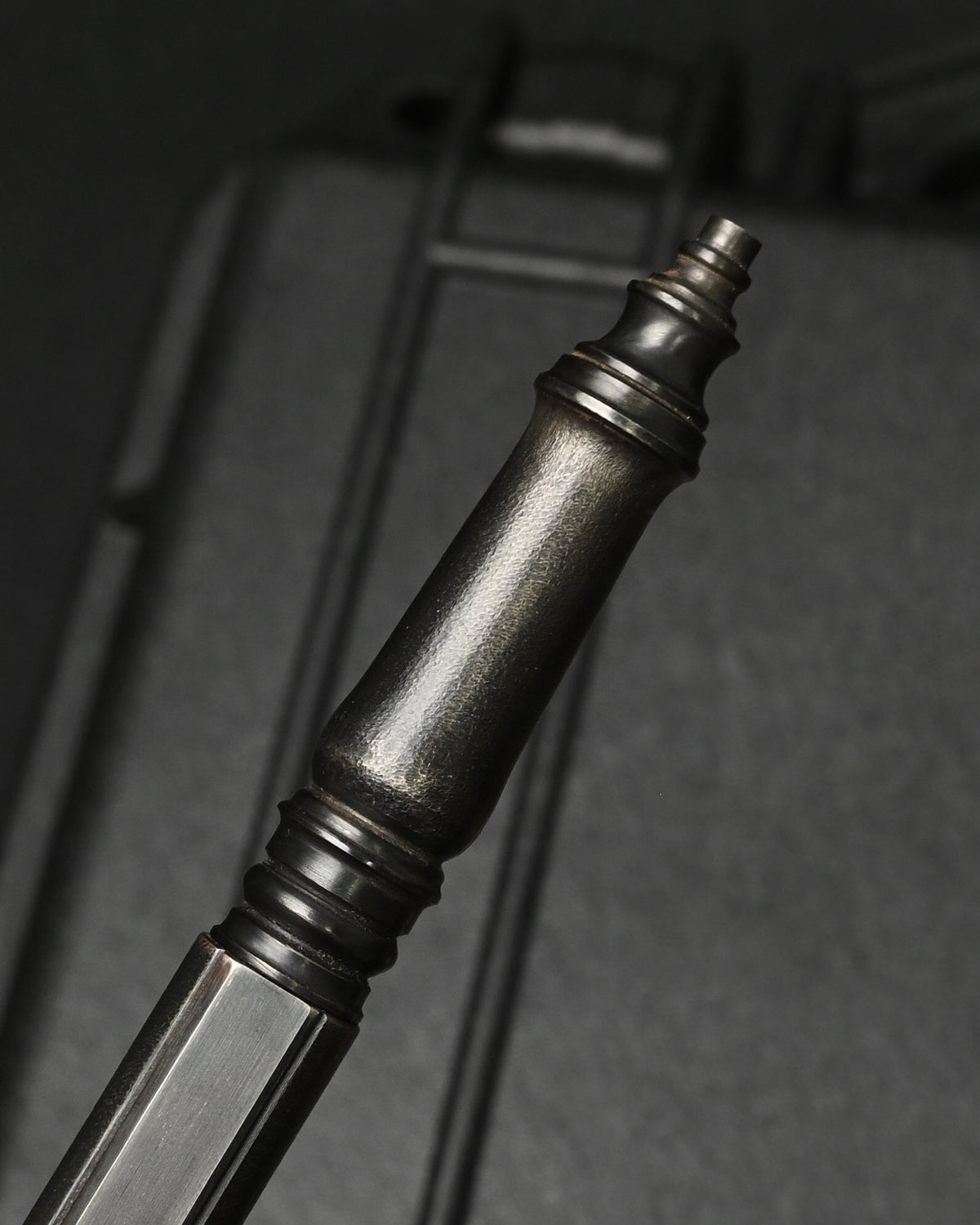 Hidetoshi Nakayama Classic Mechanical Ballpoint Pen – Stainless Steel Sterling Silver Skull