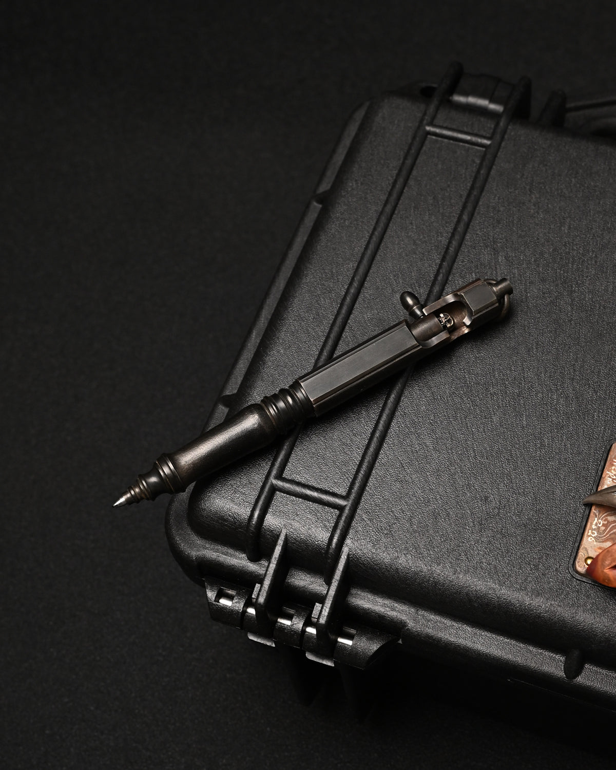 Hidetoshi Nakayama Classic Mechanical Ballpoint Pen – Stainless Steel Sterling Silver Skull