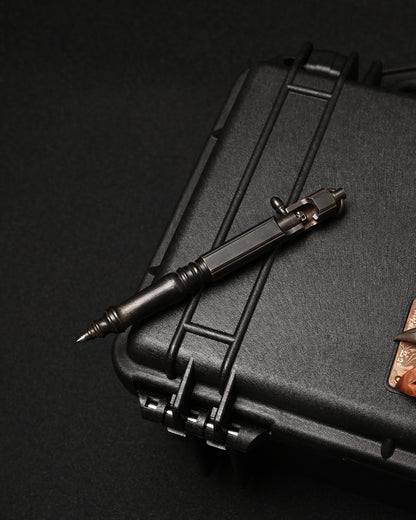 Hidetoshi Nakayama Classic Mechanical Ballpoint Pen – Stainless Steel Sterling Silver Skull