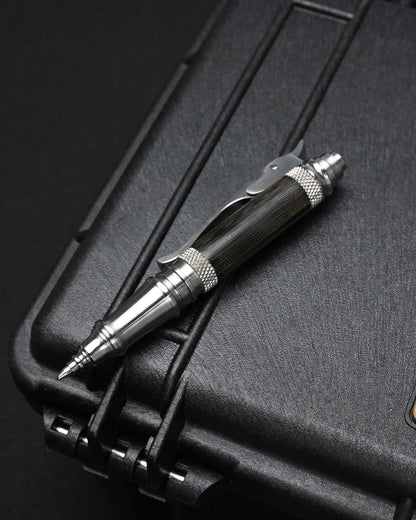 Hidetoshi Nakayama EDC Pen | Stainless Steel & Black Micarta